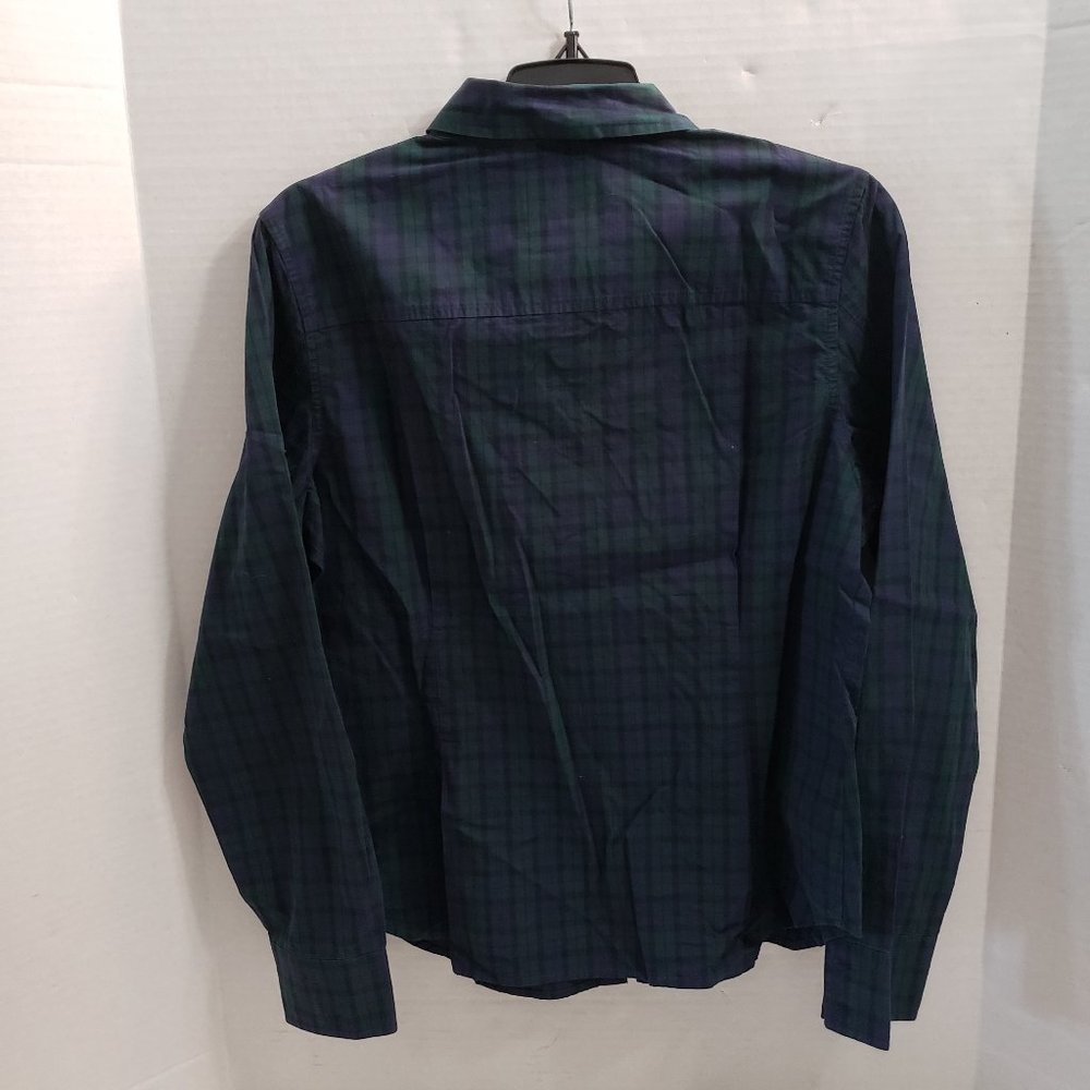 Blue Button Down Pendleton Womens Shirt Blouse Pl… - image 3